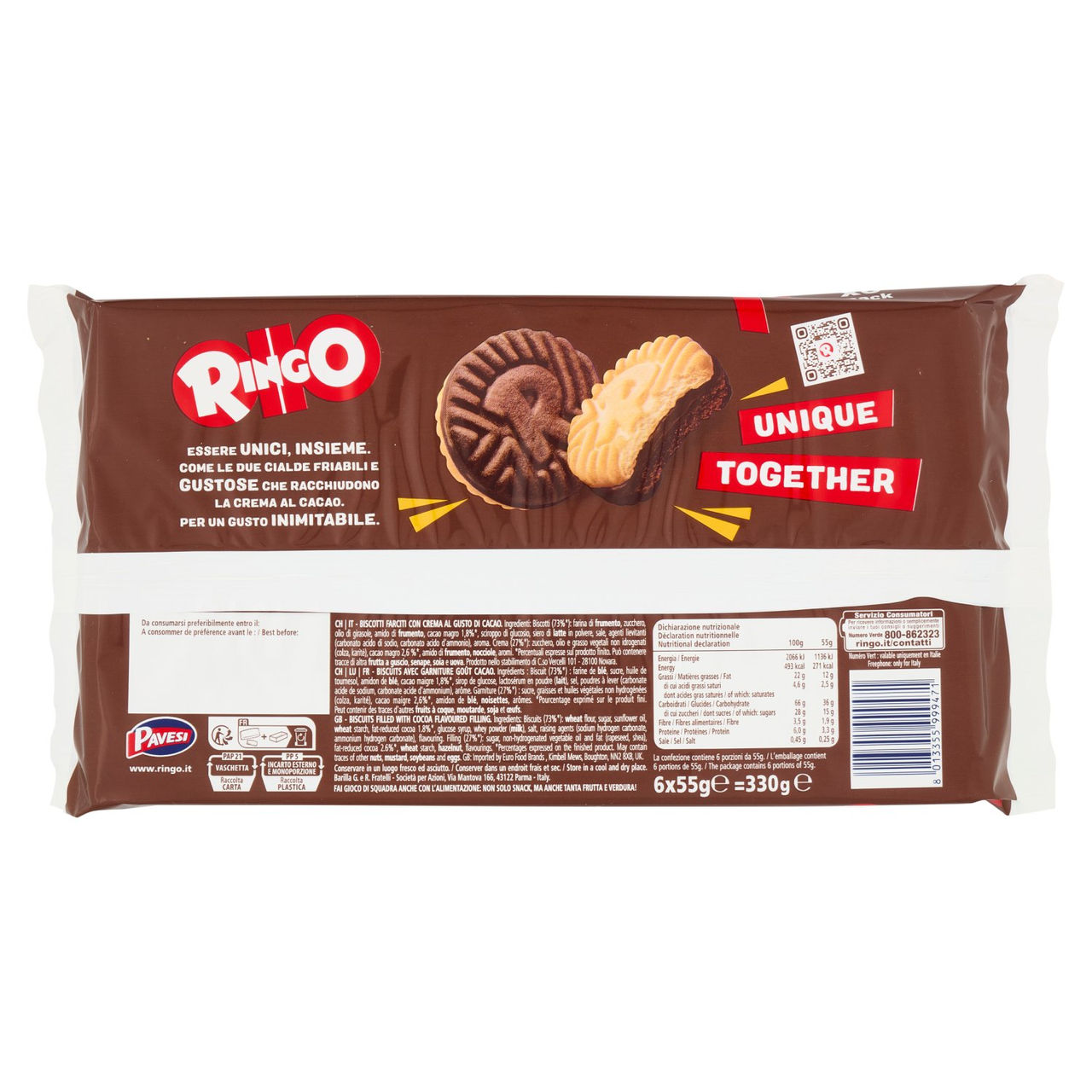 Ringo con crema al cacao 6 x 6 in vendita online
