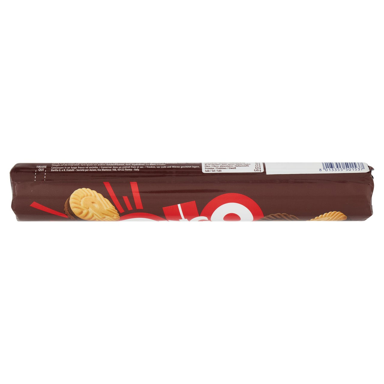 Ringo Cacao Biscotti Farciti con Crema Cacao Snack Merenda Tubo 165g