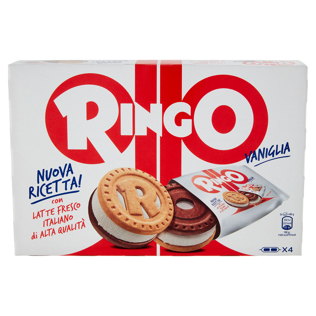 Ringo Vaniglia 4 x 80 g