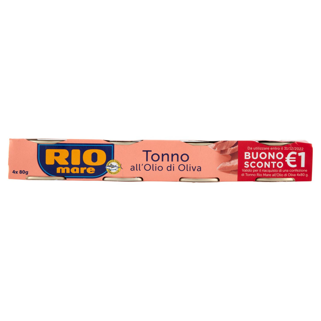 Rio mare Tonno all'Olio di Oliva 4 x 80 g