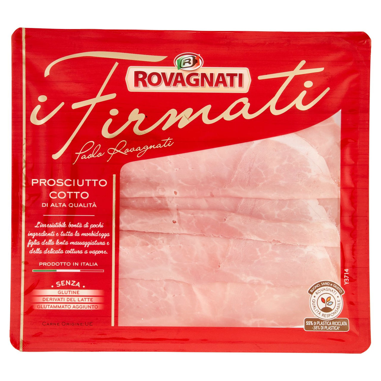 Rovagnati i Firmati Prosciutto Cotto di Alta Qualità 0,100 Kg