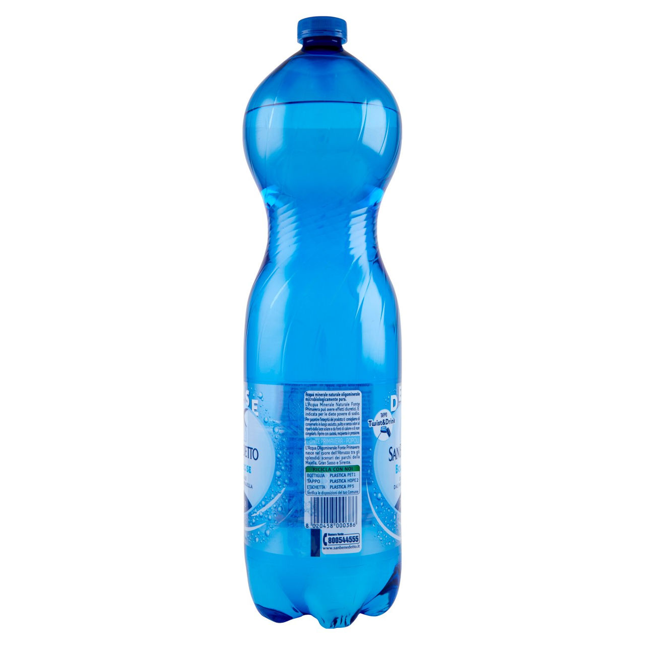 San Benedetto Acqua Minerale dal Parco della Majella Fonte Primavera Frizzante 1,5 L