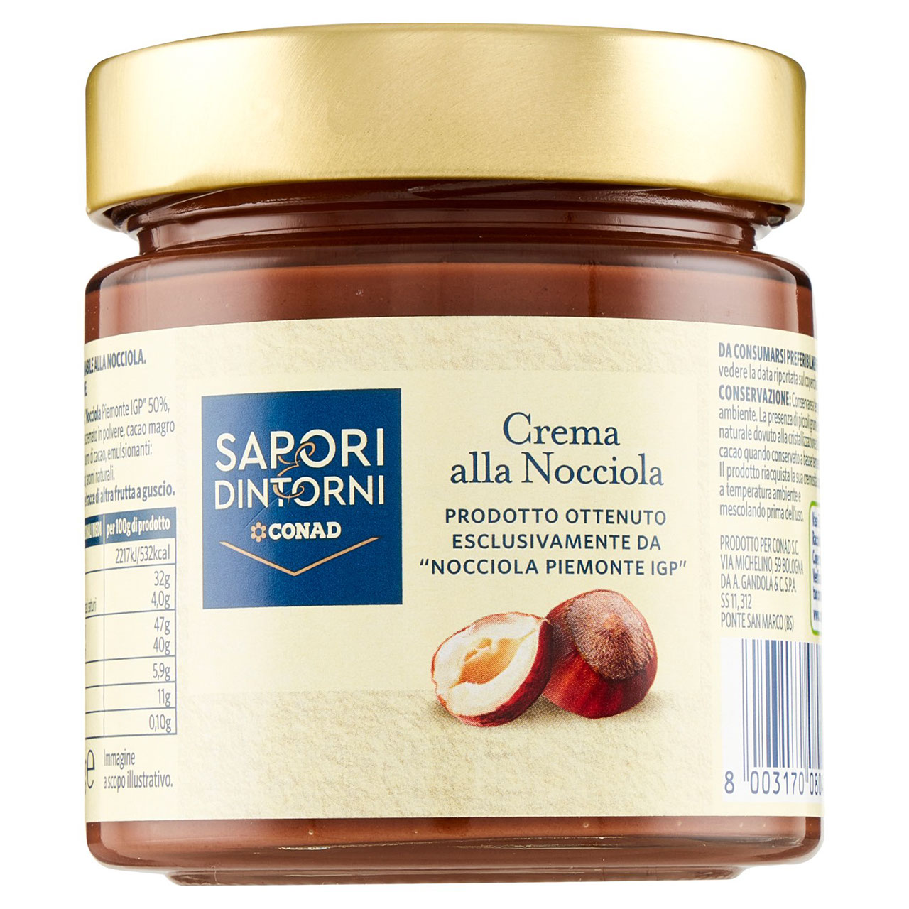 Crema alla Nocciola 200 g Conad in vendita online