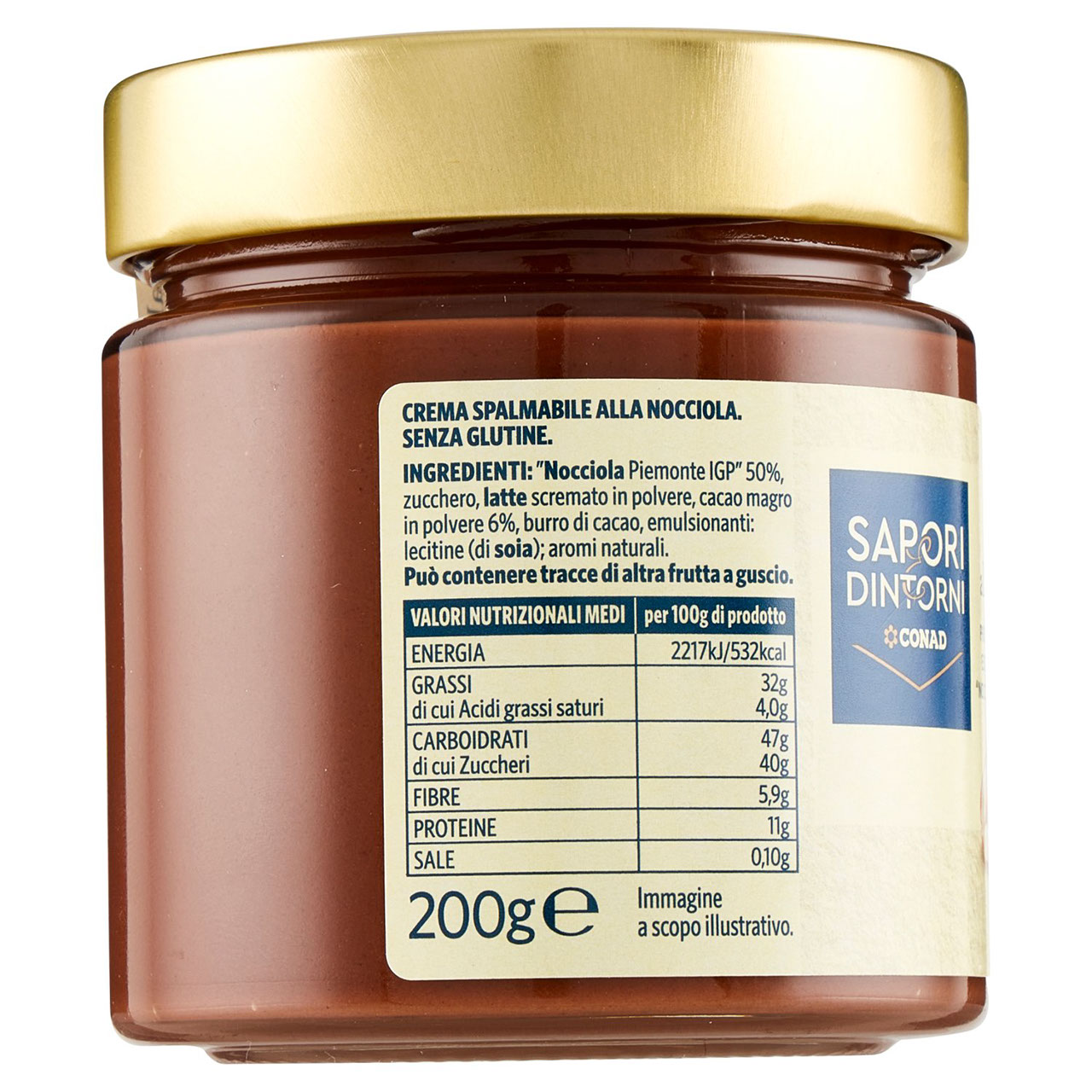 Crema alla Nocciola 200 g Conad in vendita online