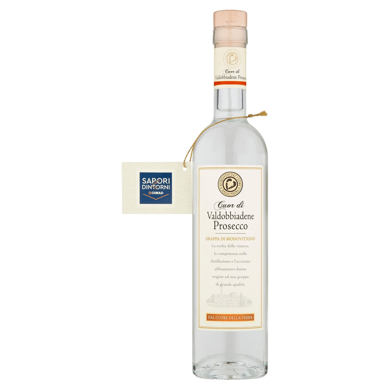 SAPORI & DINTORNI CONAD Cuor di Valdobbiadene Prosecco Grappa di Monovitigno 50 cl