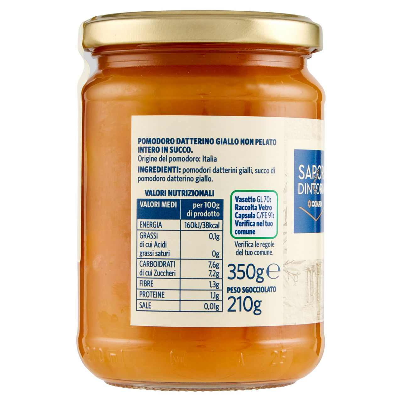 Datterino Giallo 350g Conad in vendita online