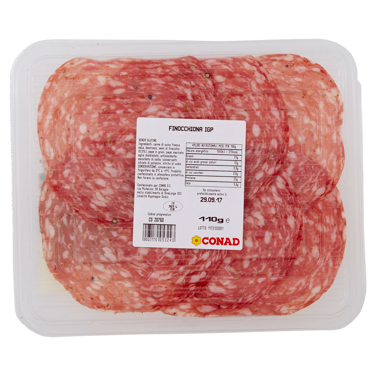 SAPORI & DINTORNI CONAD Finocchiona IGP 110 g