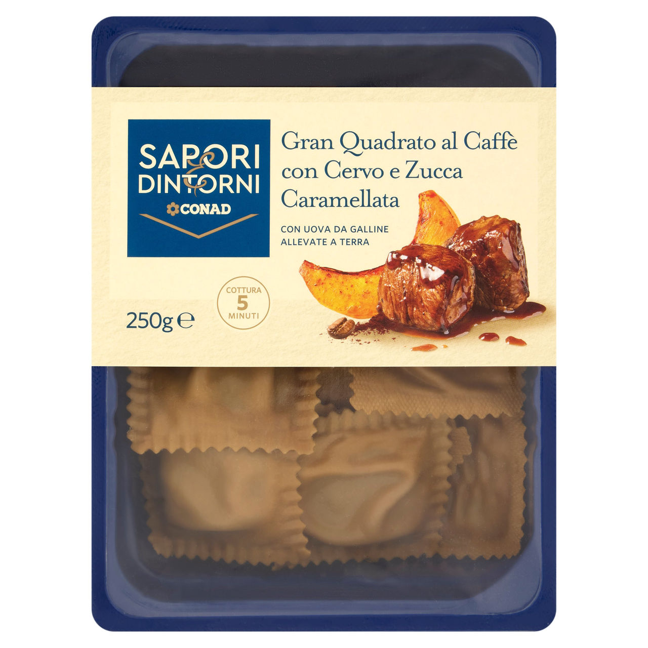 SAPORI & DINTORNI CONAD Gran Quadrato al Caffè con Cervo e Zucca Caramellata 250 g
