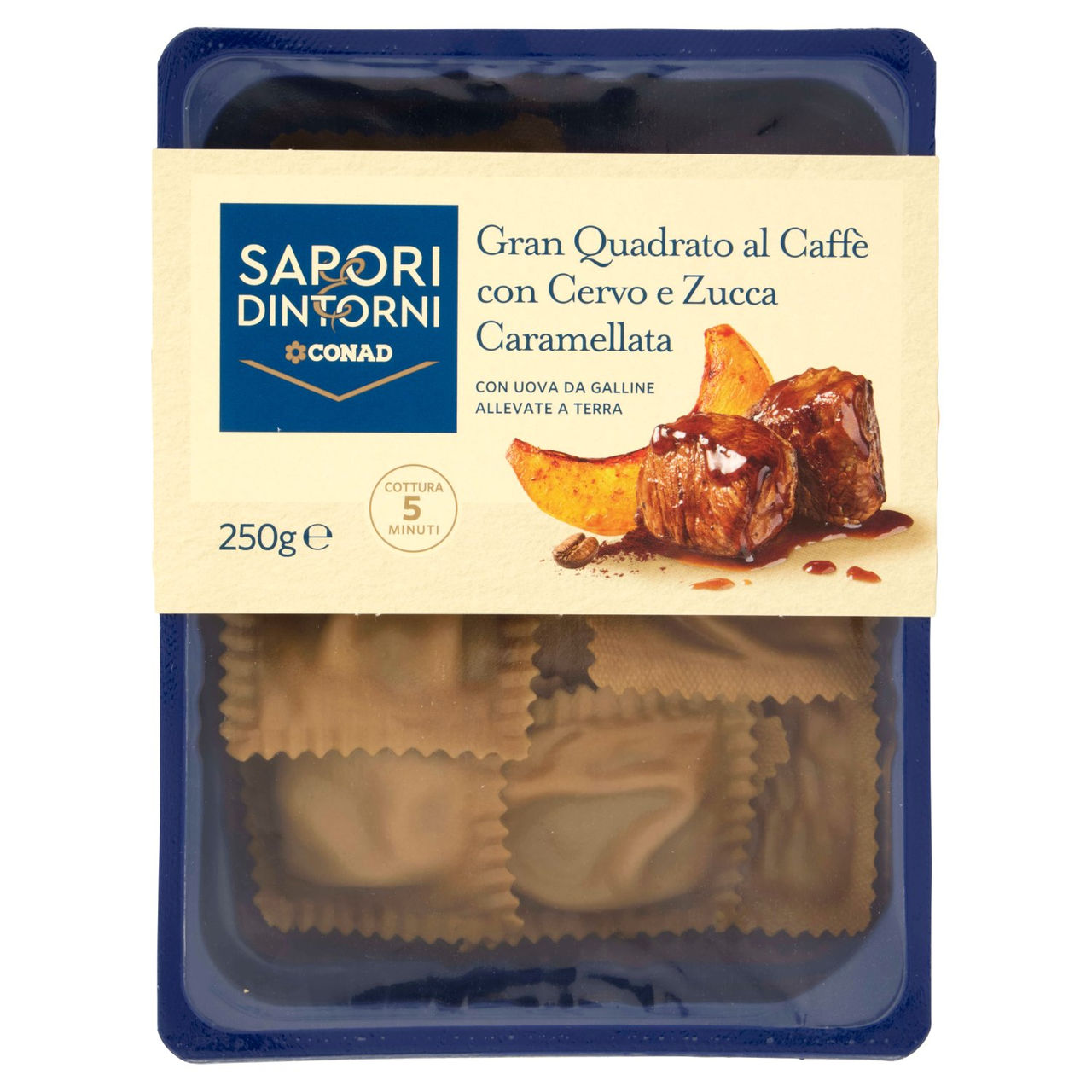 SAPORI & DINTORNI CONAD Gran Quadrato al Caffè con Cervo e Zucca Caramellata 250 g