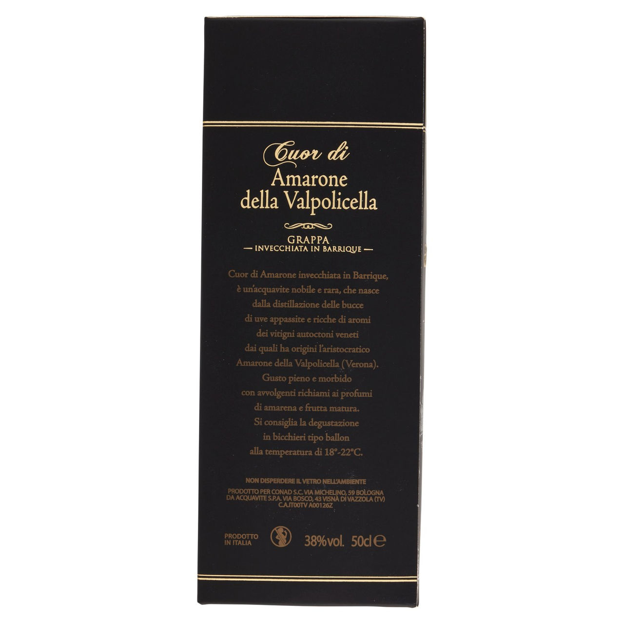 Grappa Cuor di Amarone della Valpolicella 50 cl