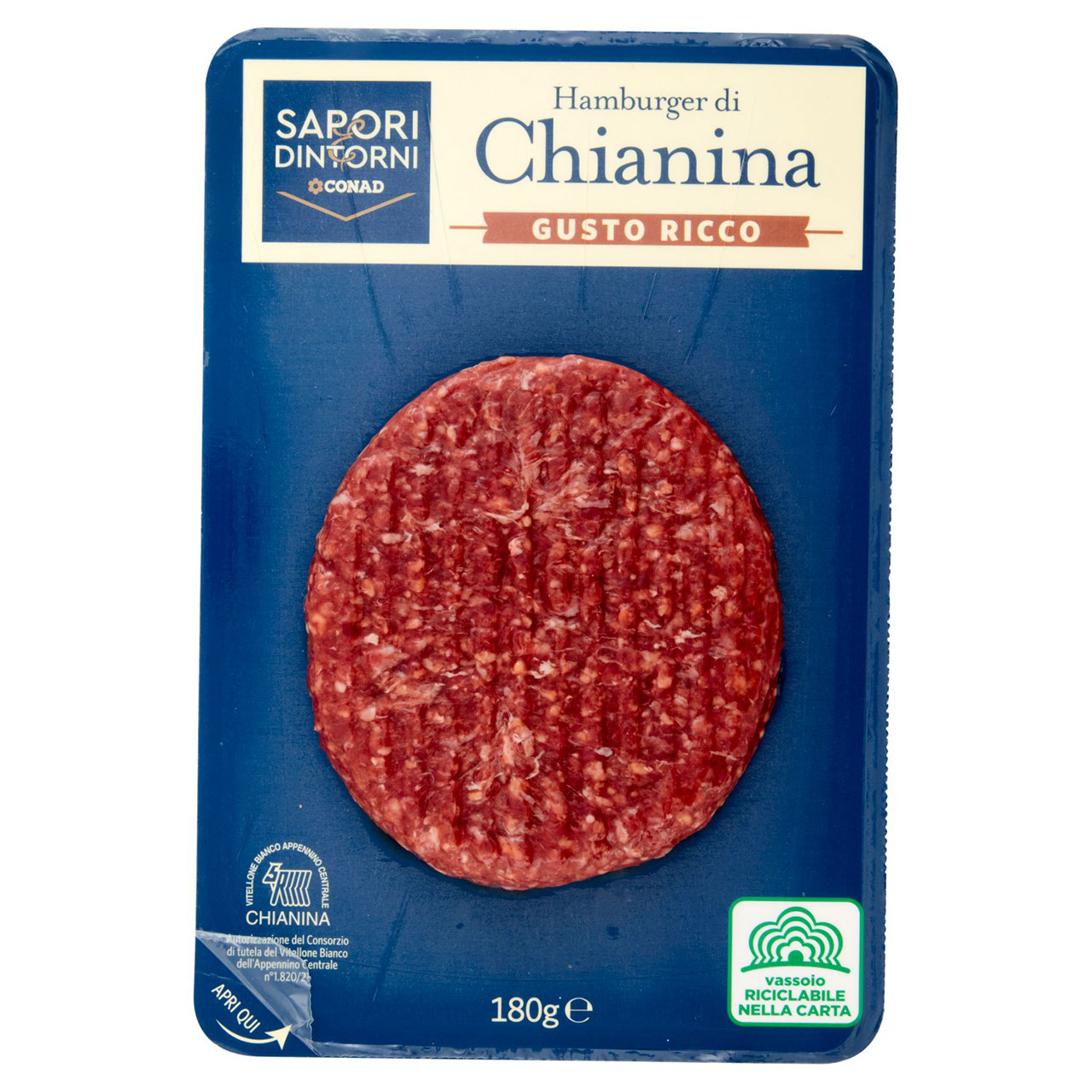 SAPORI & DINTORNI CONAD Hamburger di Chianina Gusto Ricco 180 g