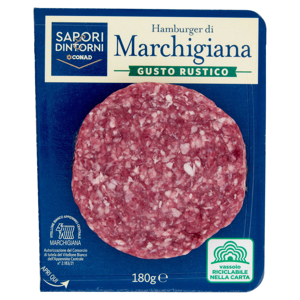 Hamburger di Marchigiana Gusto Rustico 180 g