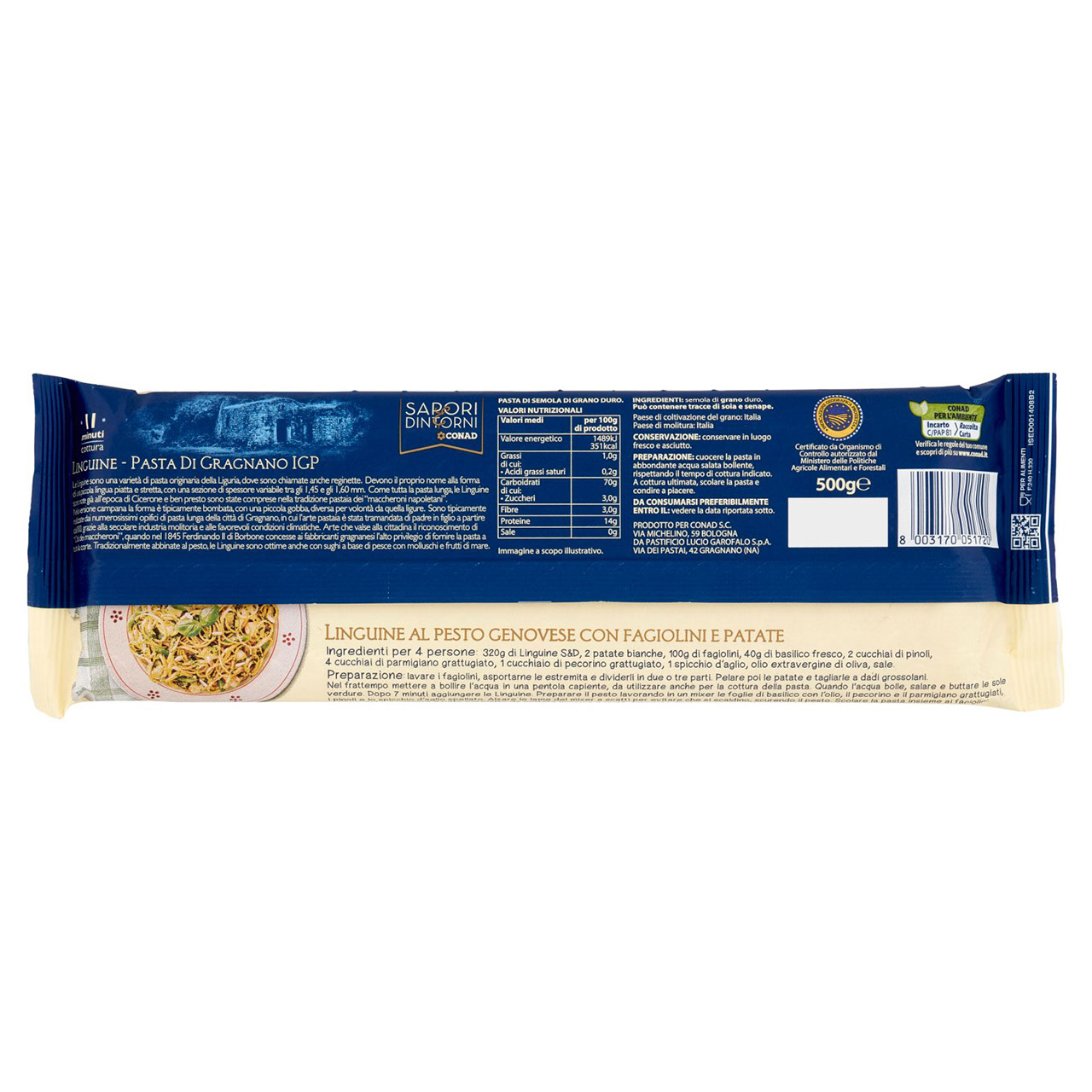 SAPORI & DINTORNI CONAD Linguine Pasta di Gragnano IGP 500 g