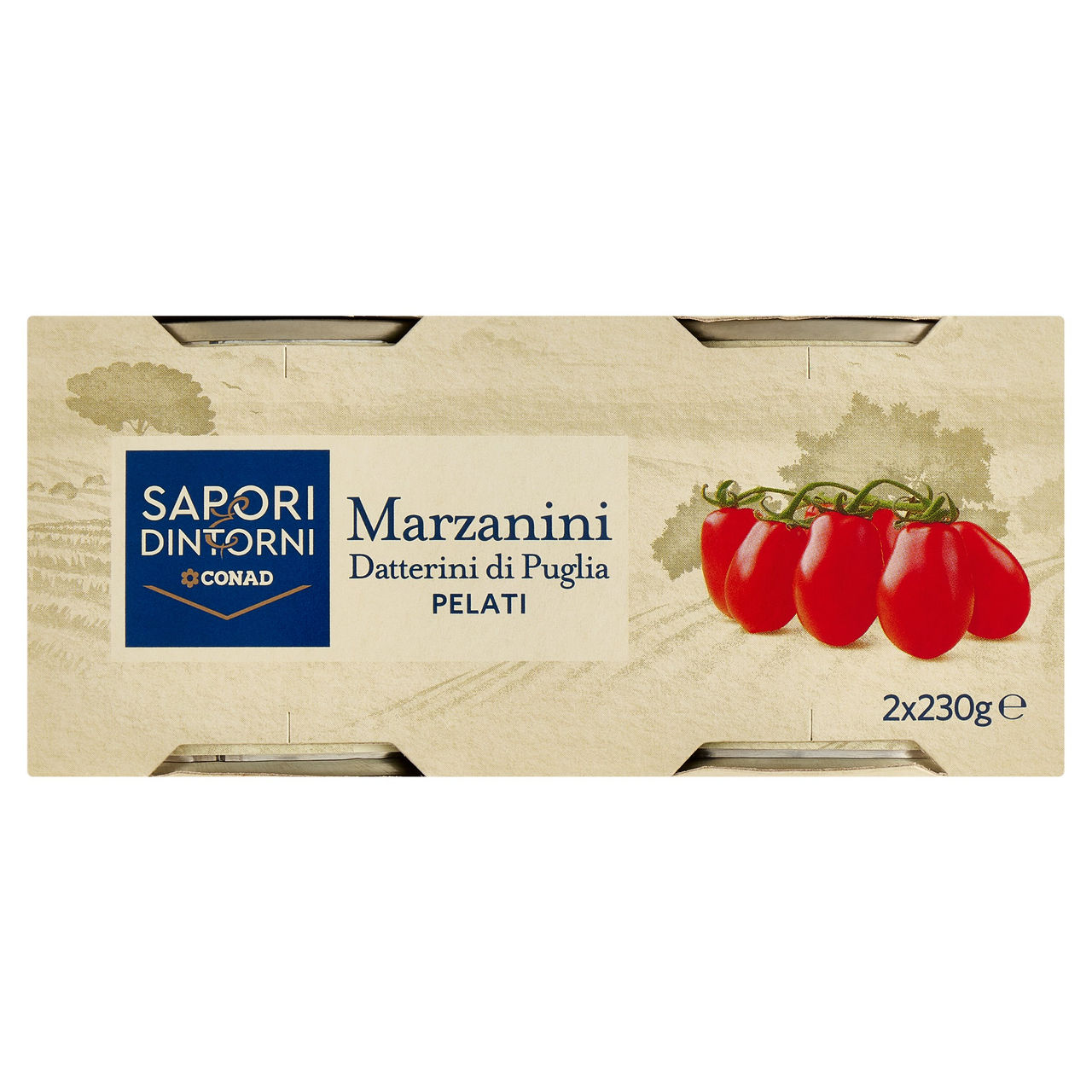 SAPORI & DINTORNI CONAD Marzanini Datterini di Puglia Pelati 2 x 230 g