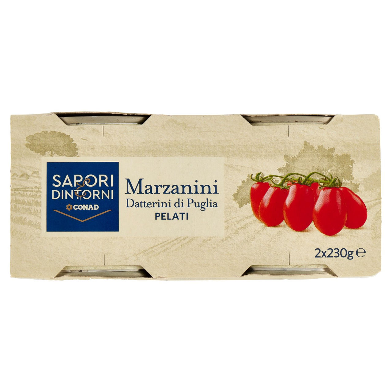 SAPORI & DINTORNI CONAD Marzanini Datterini di Puglia Pelati 2 x 230 g