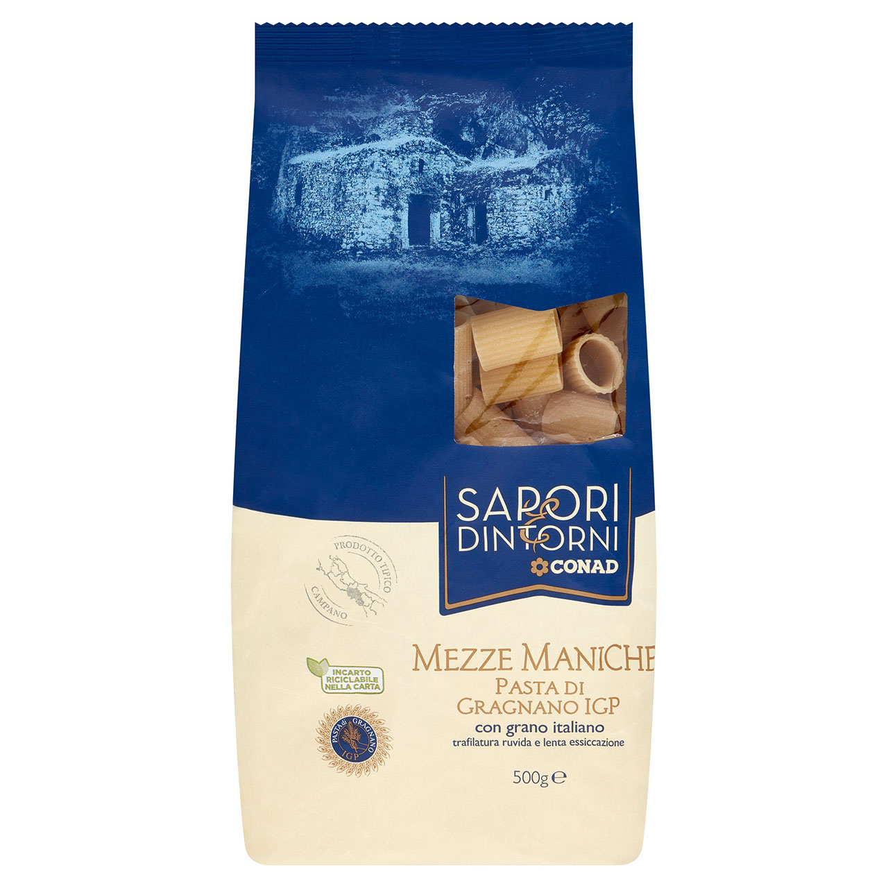 SAPORI & DINTORNI CONAD Mezze Maniche Pasta di Gragnano IGP 500 g