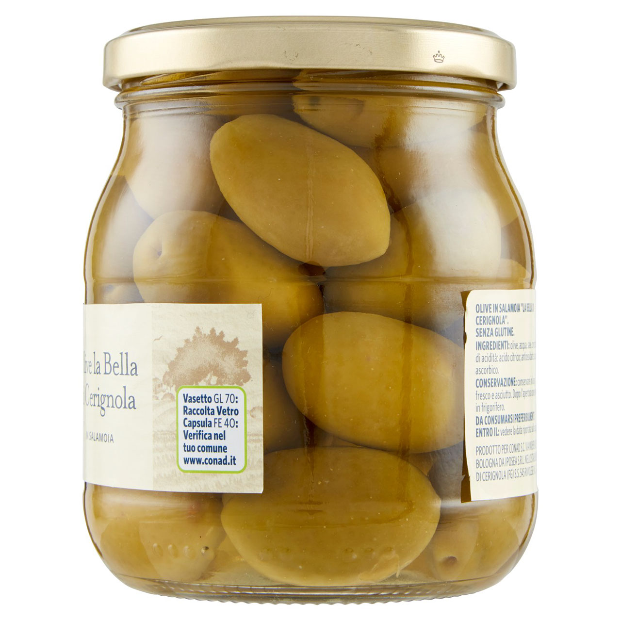 Olive La Bella di Cerignola Salamoia 550g Conad