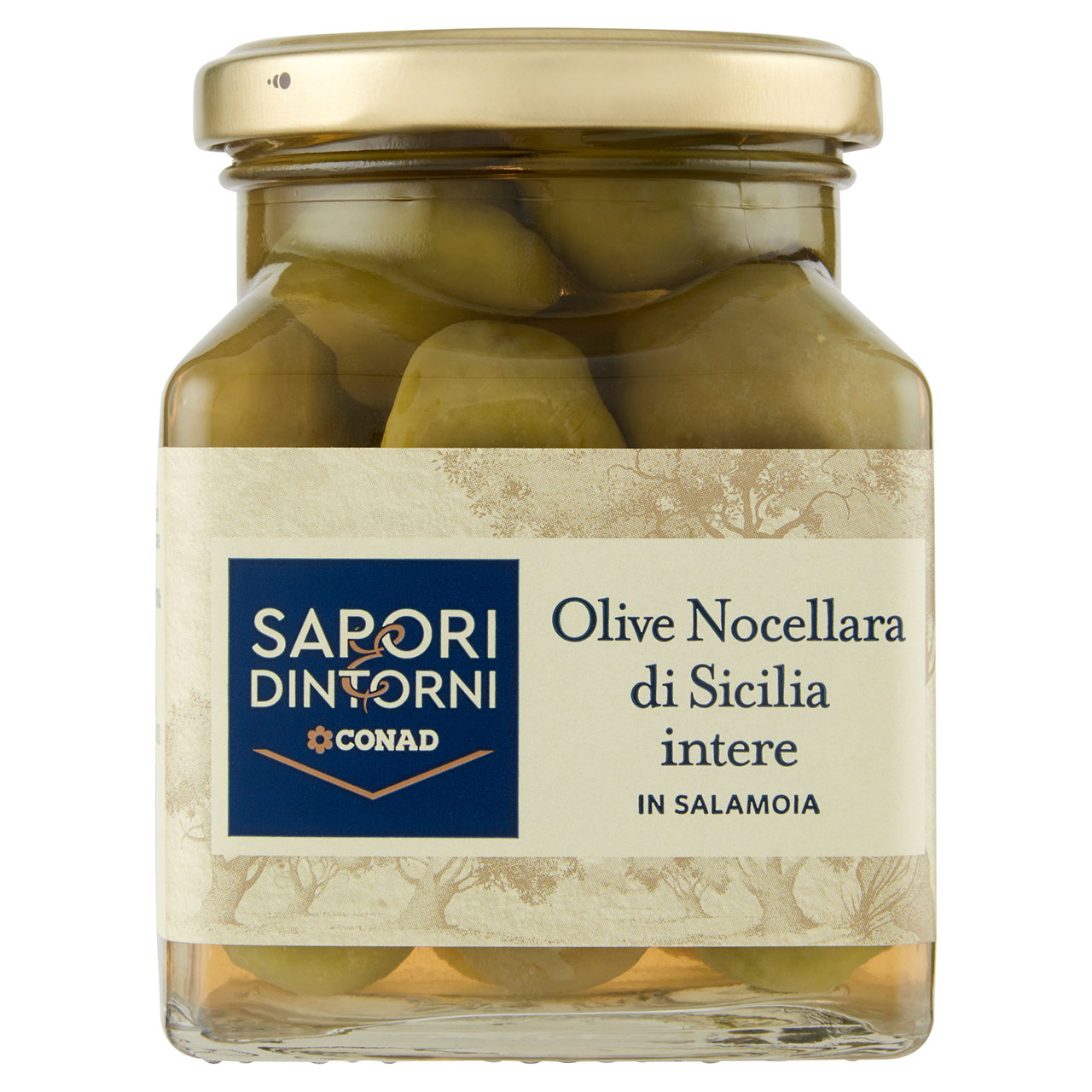 Olive Nocellara di Sicilia intere in Salamoia