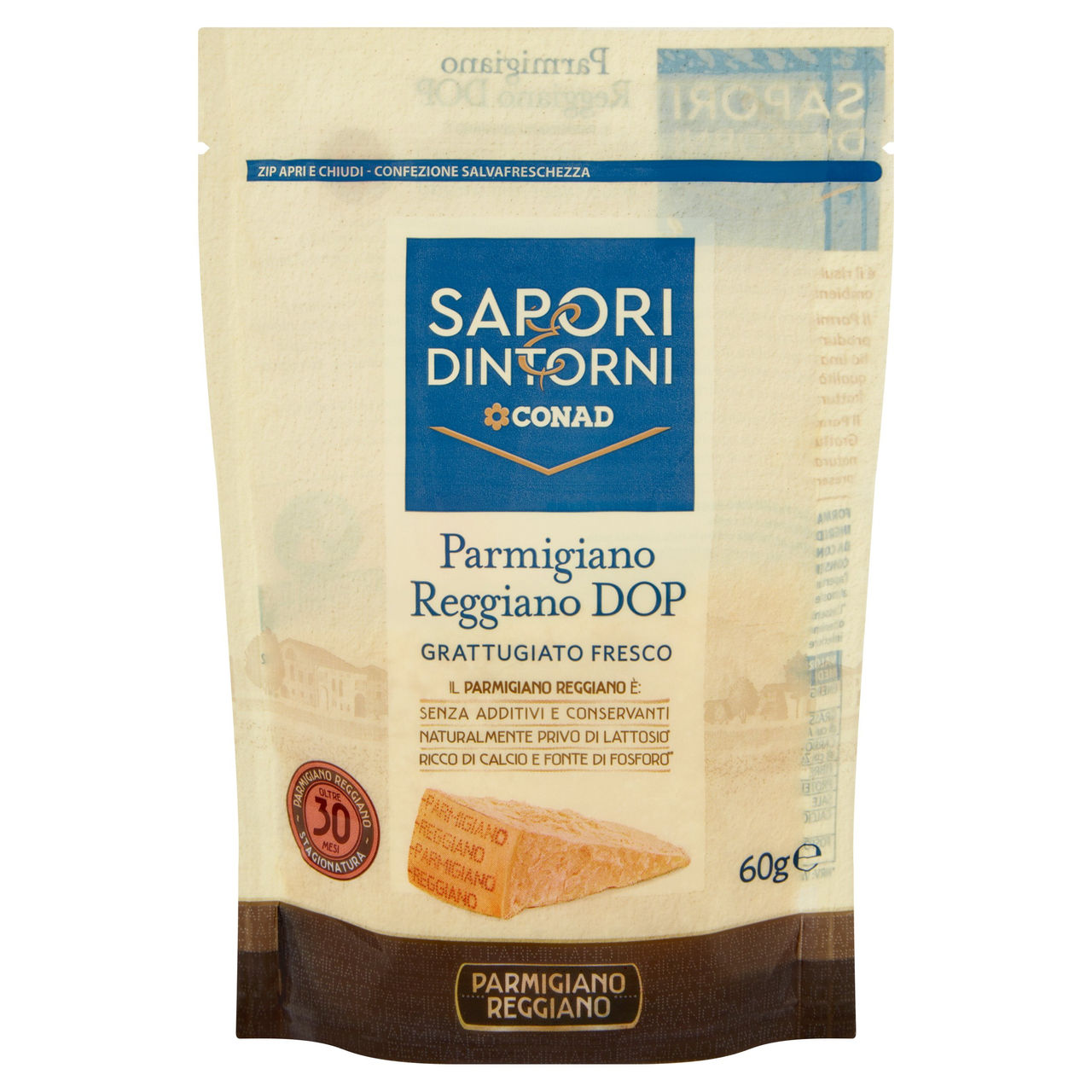 Parmigiano Reggiano DOP Grattugiato Fresco 60 g