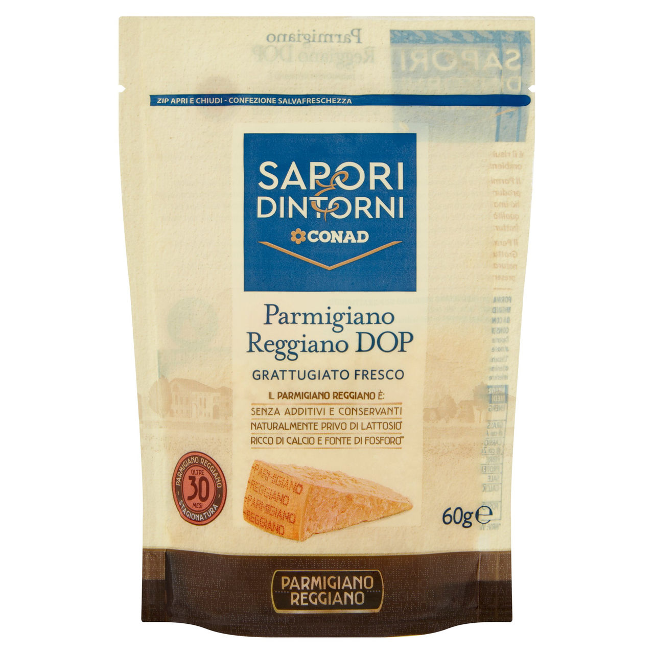 Parmigiano Reggiano DOP Grattugiato Fresco 60 g