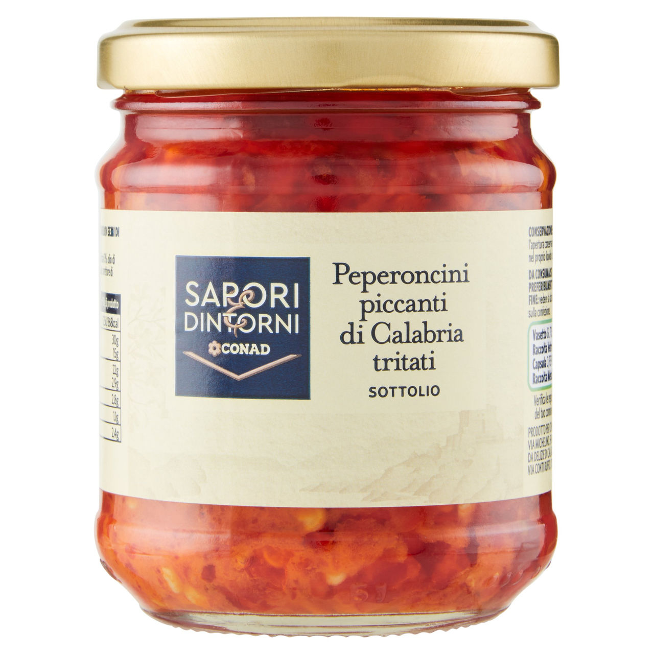 SAPORI & DINTORNI CONAD Peperoncini piccanti di Calabria tritati Sottolio 180 g