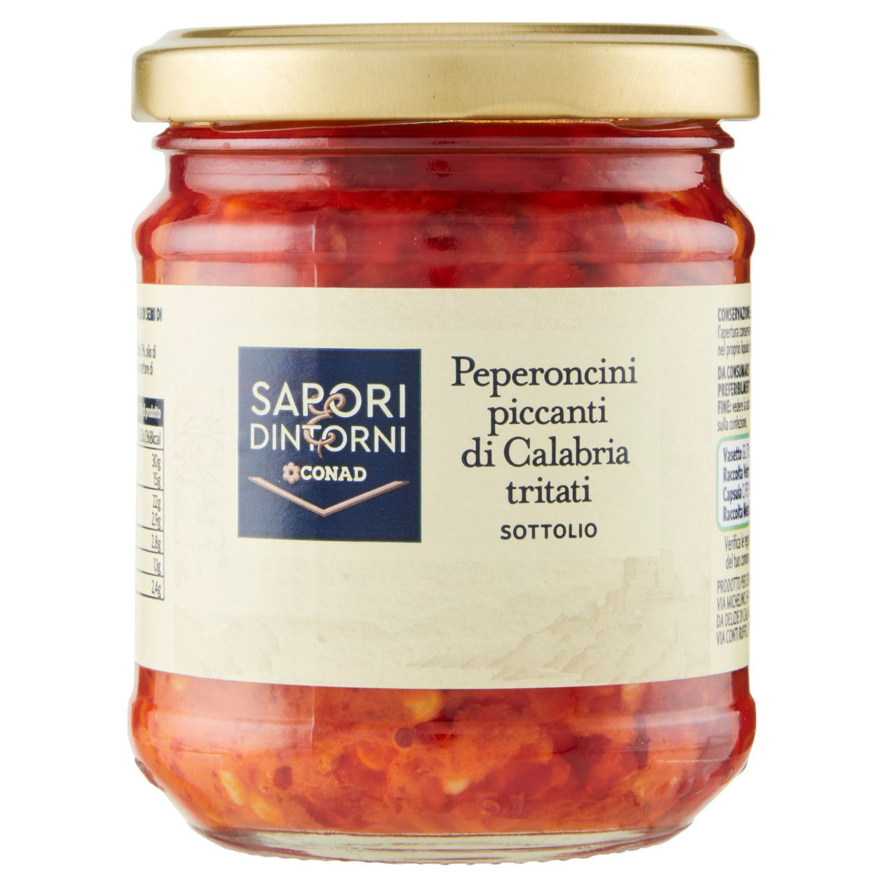 SAPORI & DINTORNI CONAD Peperoncini piccanti di Calabria tritati Sottolio 180 g