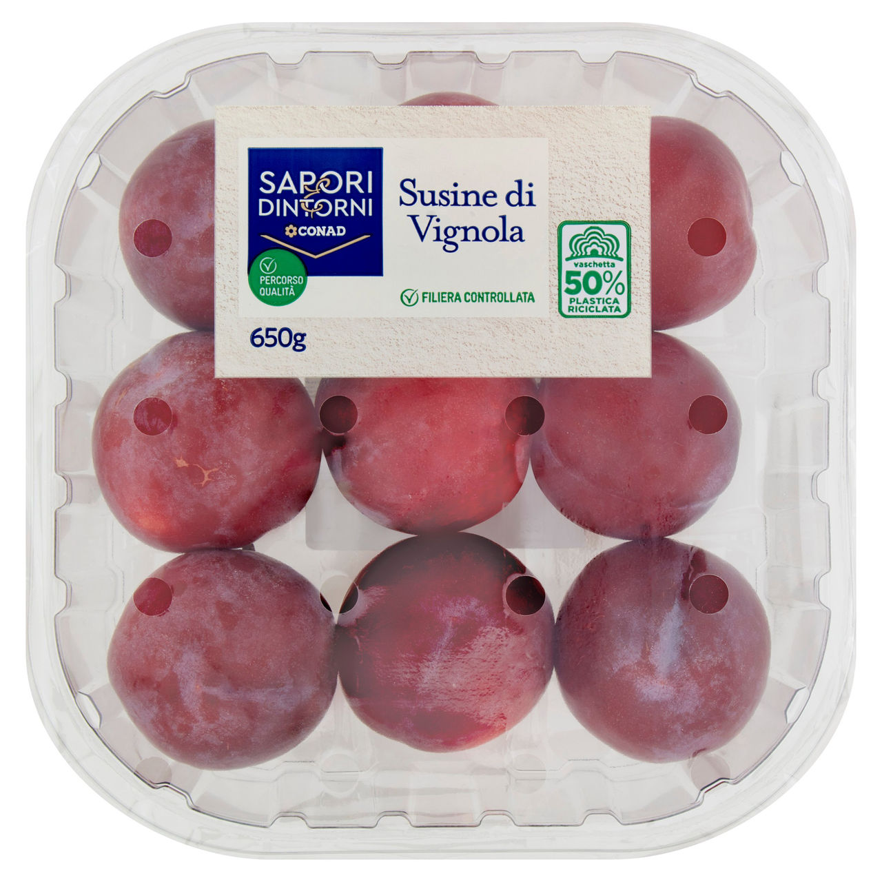 SAPORI & DINTORNI CONAD Percorso Qualità Susine di Vignola Afrodite Italia cal. 50/60 650 g
