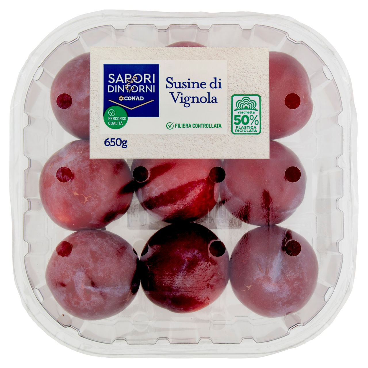 SAPORI & DINTORNI CONAD Percorso Qualità Susine di Vignola Afrodite Italia cal. 50/60 650 g