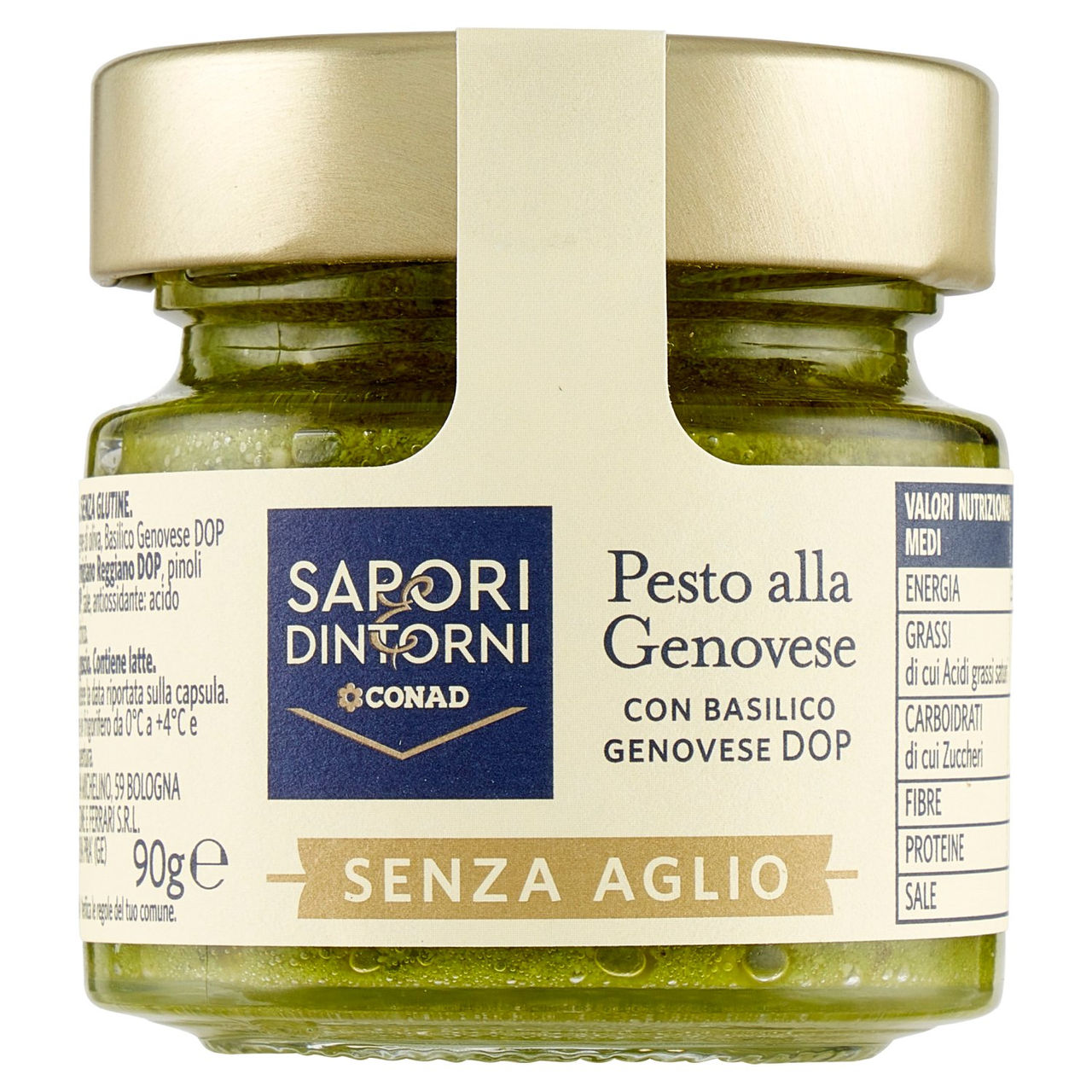 SAPORI & DINTORNI CONAD Pesto alla Genovese con Basilico Genovese DOP Senza Aglio 90 g