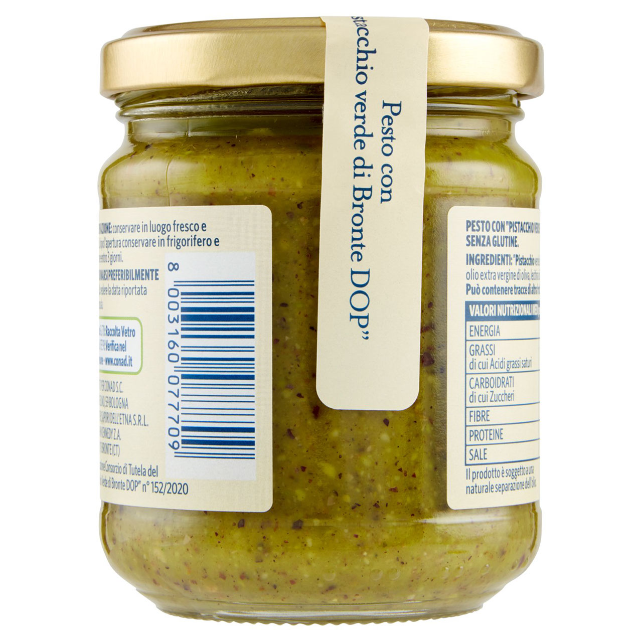 Pesto con Pistacchio di Bronte 190g Conad