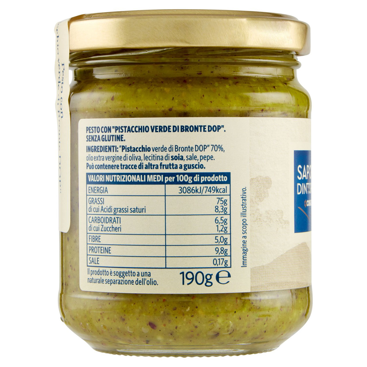 Pesto con Pistacchio di Bronte 190g Conad