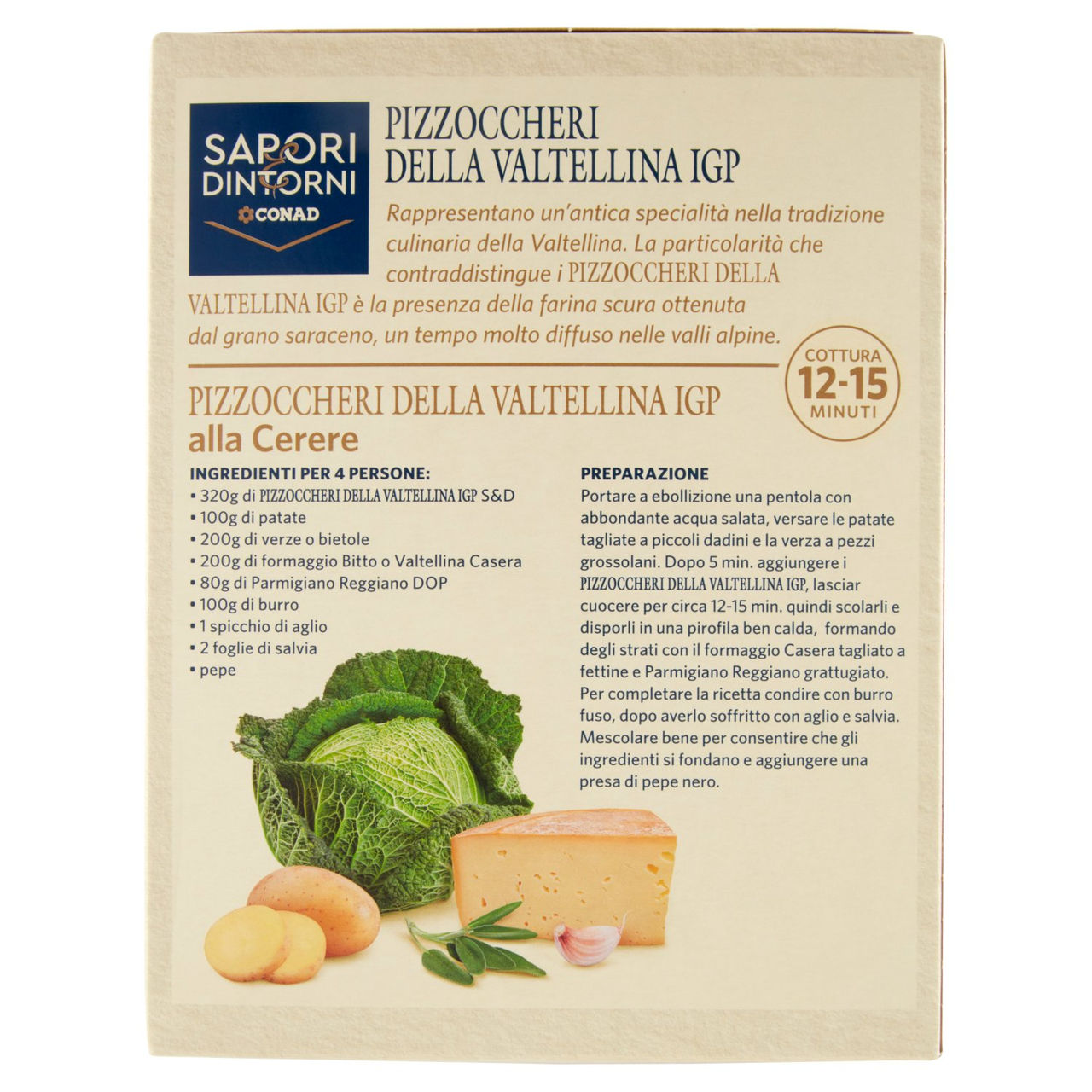 Pizzoccheri della Valtellina IGP 500 g Conad