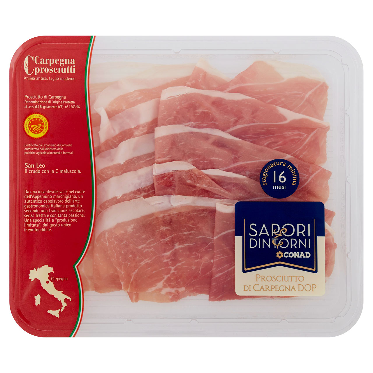 SAPORI & DINTORNI CONAD Prosciutto di Carpegna DOP 0,100 kg