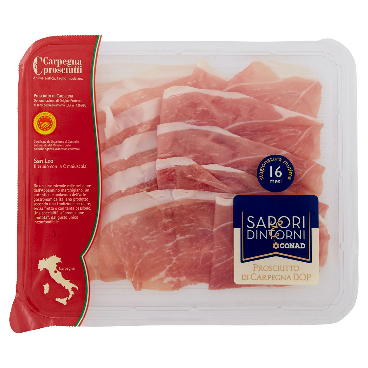 SAPORI & DINTORNI CONAD Prosciutto di Carpegna DOP 0,100 kg