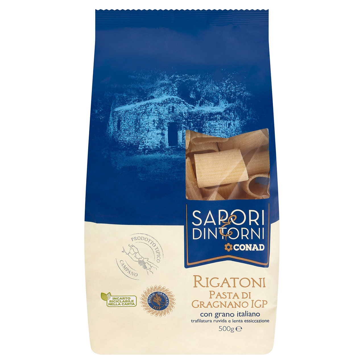 SAPORI & DINTORNI CONAD Rigatoni Pasta di Gragnano IGP 500 g