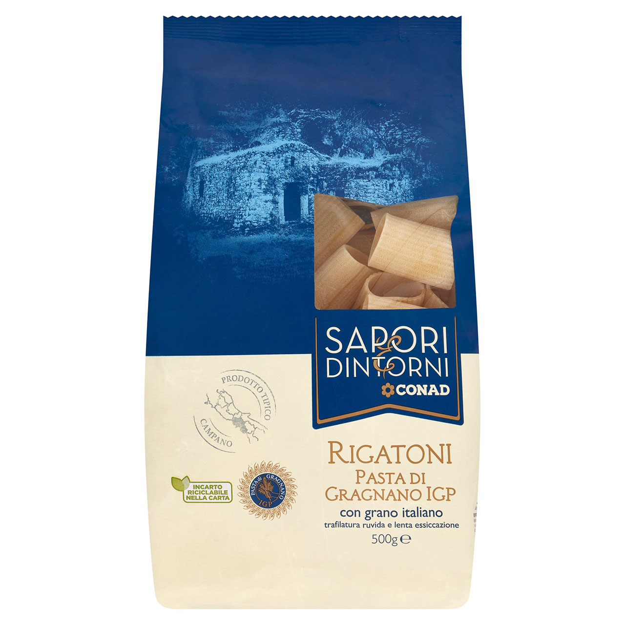 SAPORI & DINTORNI CONAD Rigatoni Pasta di Gragnano IGP 500 g