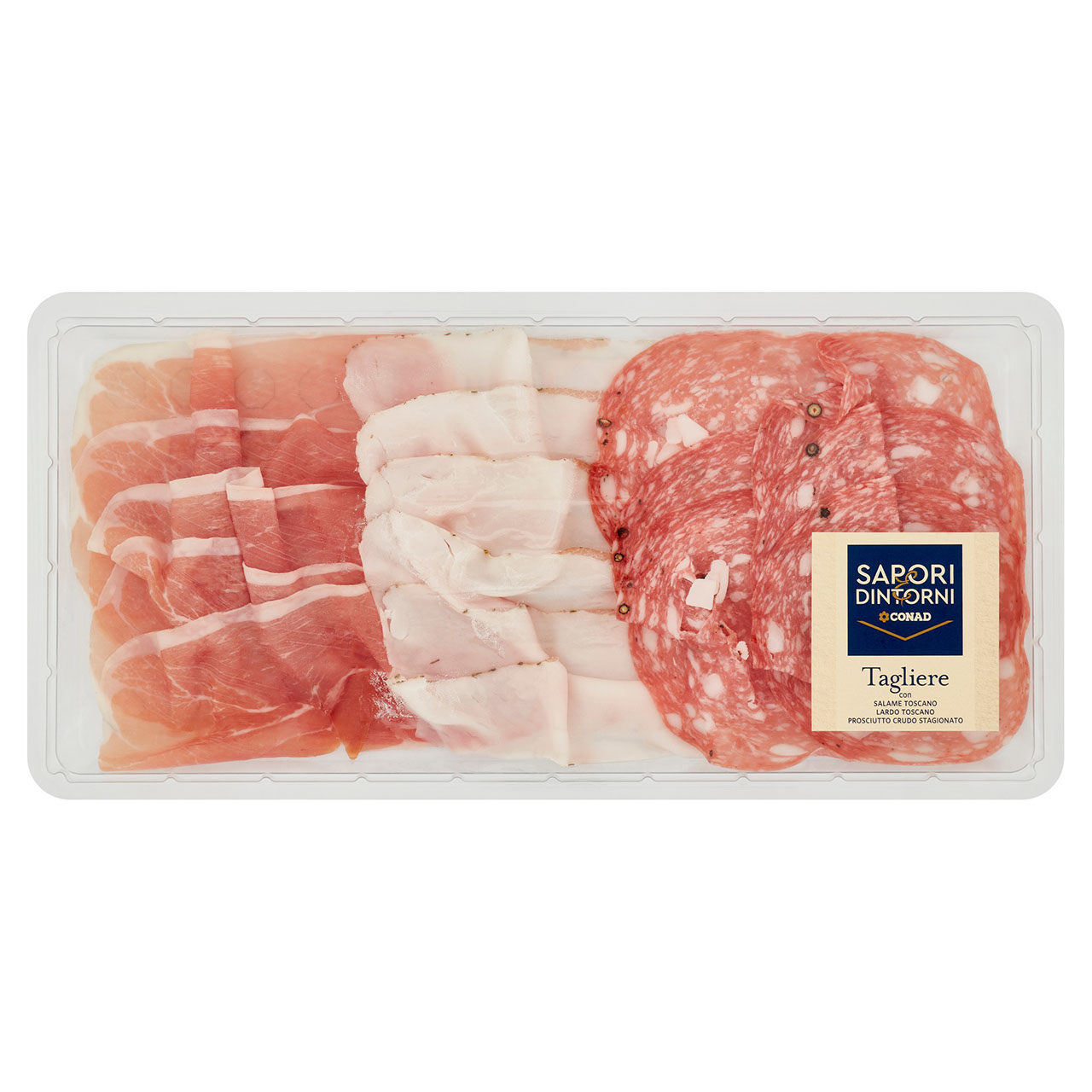 SAPORI & DINTORNI CONAD Tagliere con Salame Toscano Lardo Toscano Prosciutto Crudo Stagionato 160 g