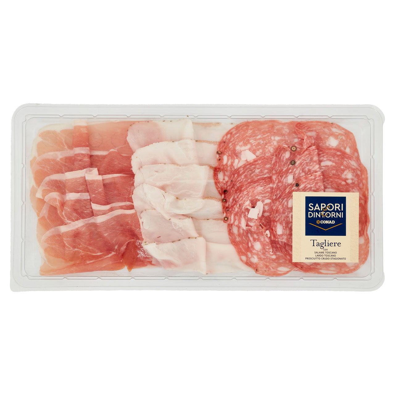 SAPORI & DINTORNI CONAD Tagliere con Salame Toscano Lardo Toscano Prosciutto Crudo Stagionato 160 g