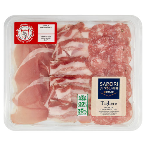 SAPORI & DINTORNI CONAD Tagliere Salumi da "Cinta Senese DOP" 0,080 kg