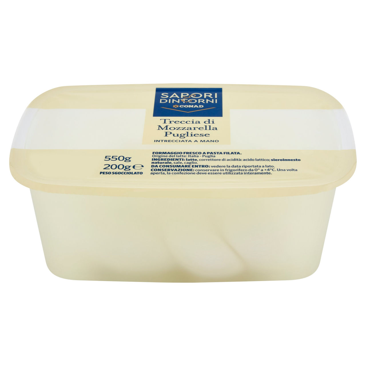 SAPORI & DINTORNI CONAD Treccia di Mozzarella Pugliese 200 g