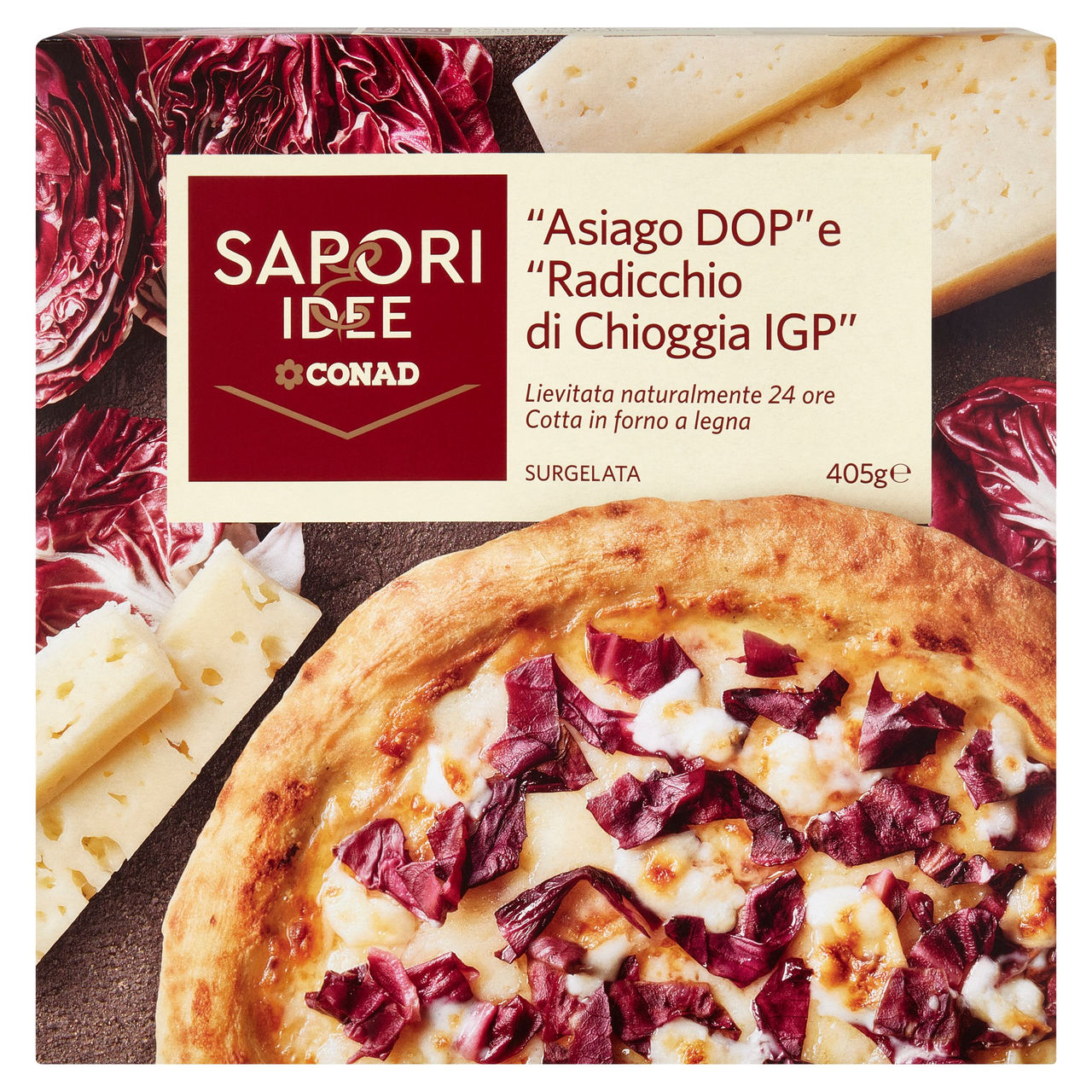 Pizza con asiago DOP Conad in vendita online