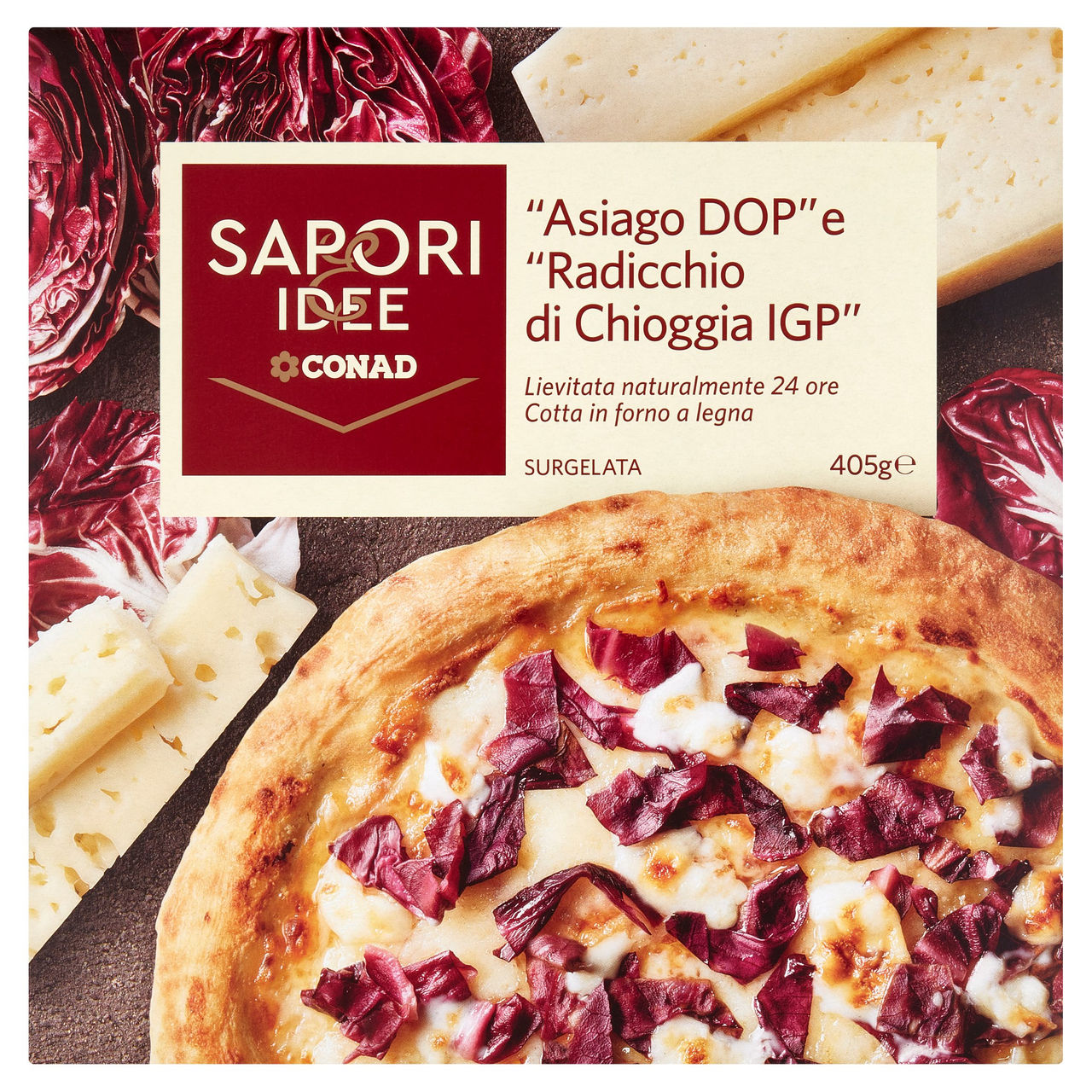 Pizza con asiago DOP Conad in vendita online