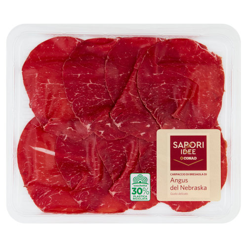 SAPORI & IDEE CONAD Carpaccio di Bresaola di Angus del Nebraska 0,090 kg