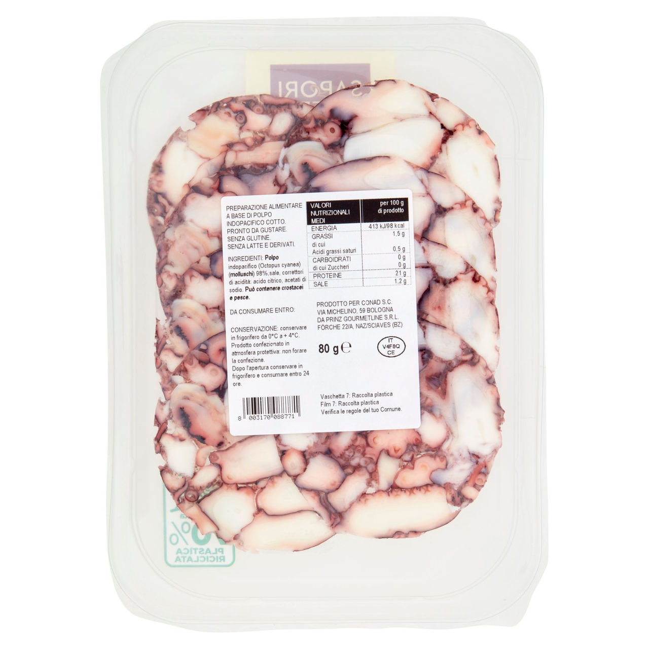 Carpaccio di polpo Conad in vendita online