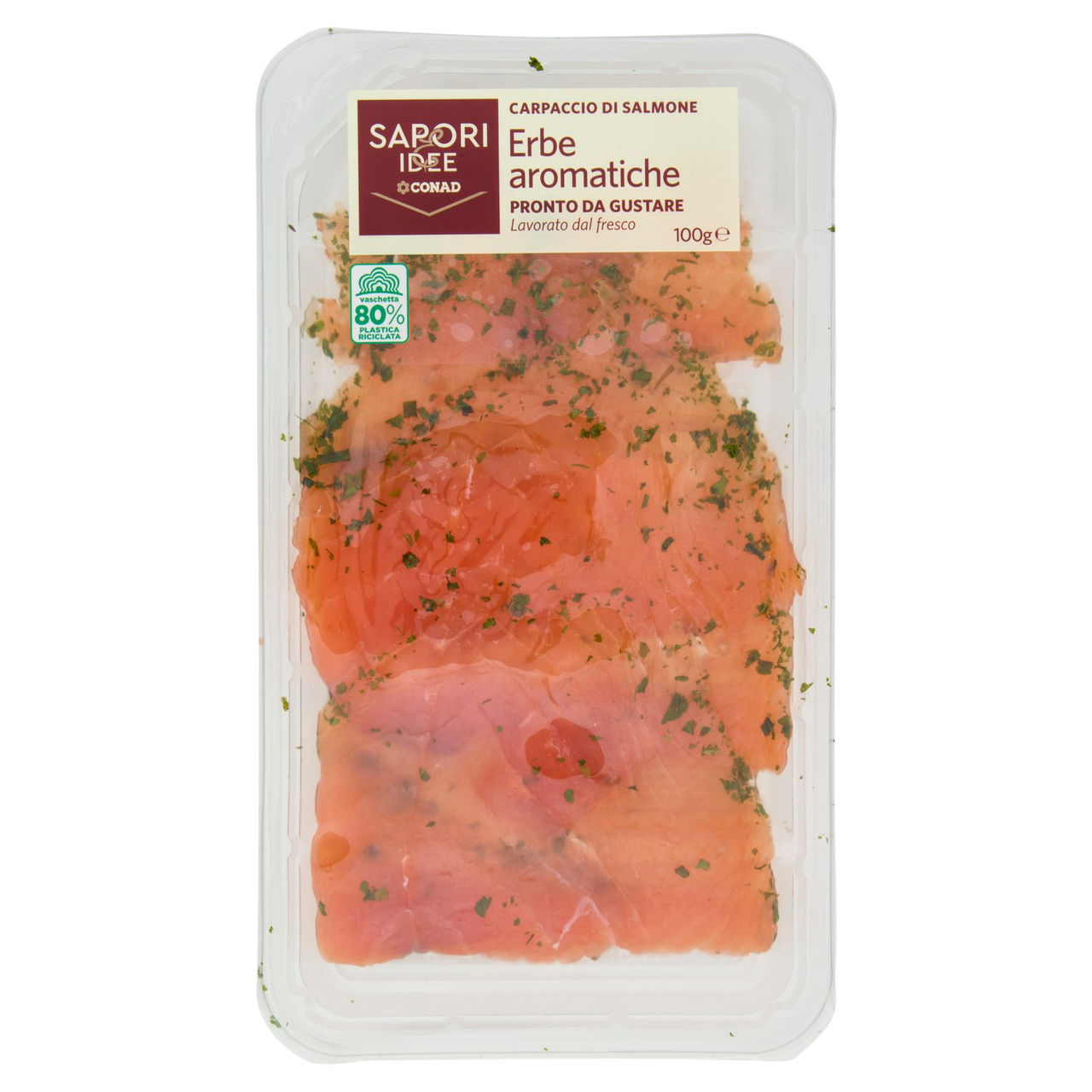 SAPORI & IDEE CONAD Carpaccio di Salmone Erbe aromatiche 100 g