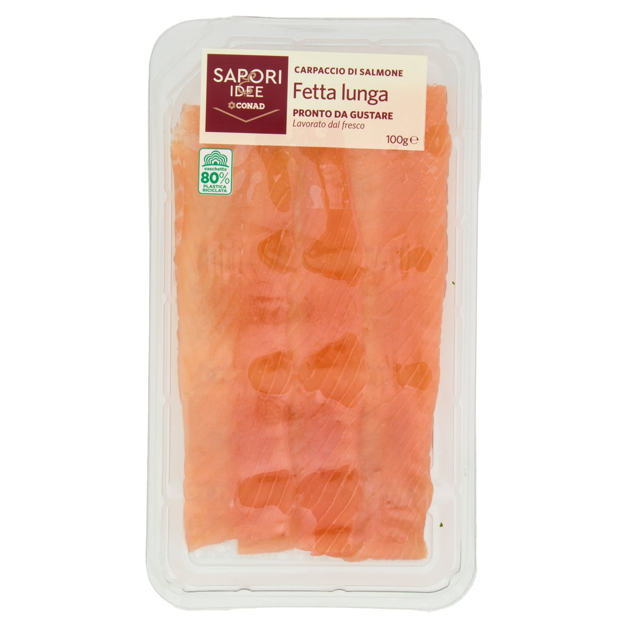 SAPORI & IDEE CONAD Carpaccio di Salmone Fetta lunga 100 g
