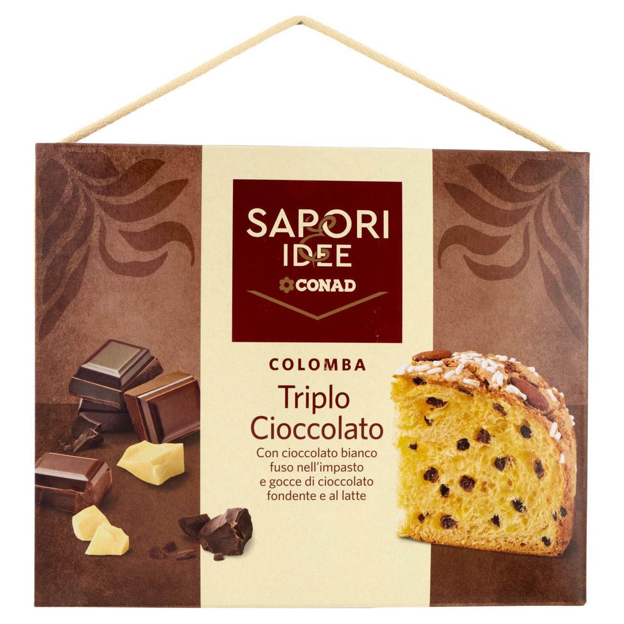 SAPORI & IDEE CONAD Colomba Triplo Cioccolato 750 g