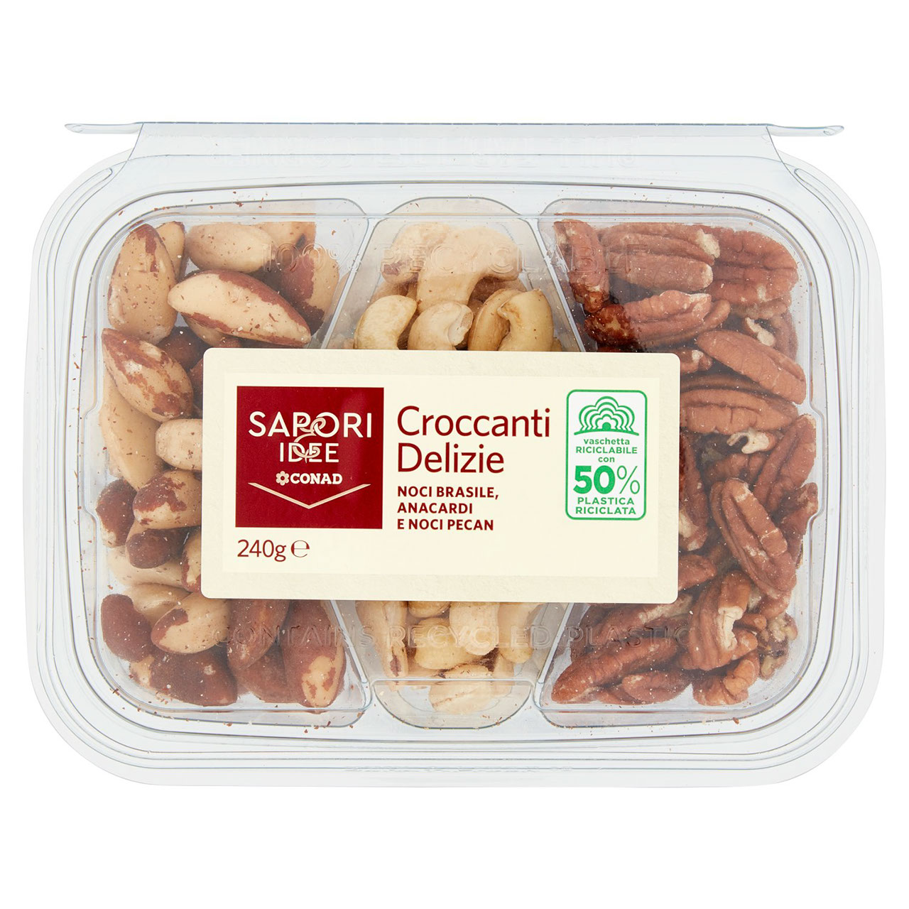 Croccanti Delizie Noci Brasile, Pecan e Anacardi