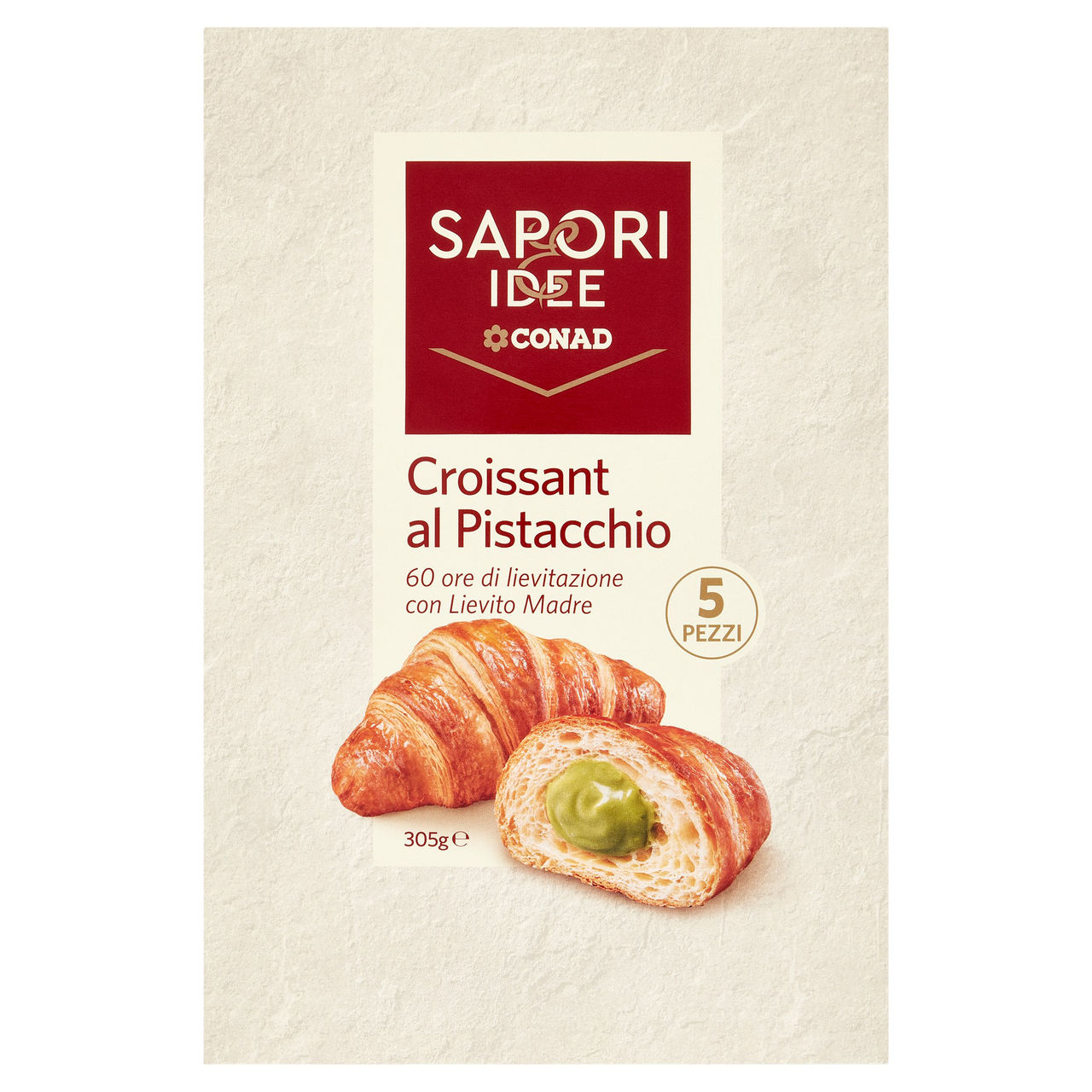 SAPORI & IDEE CONAD Croissant al Pistacchio 5 x 61 g