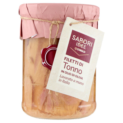 SAPORI & IDEE CONAD Filetti di Tonno in Olio di Oliva 820 g